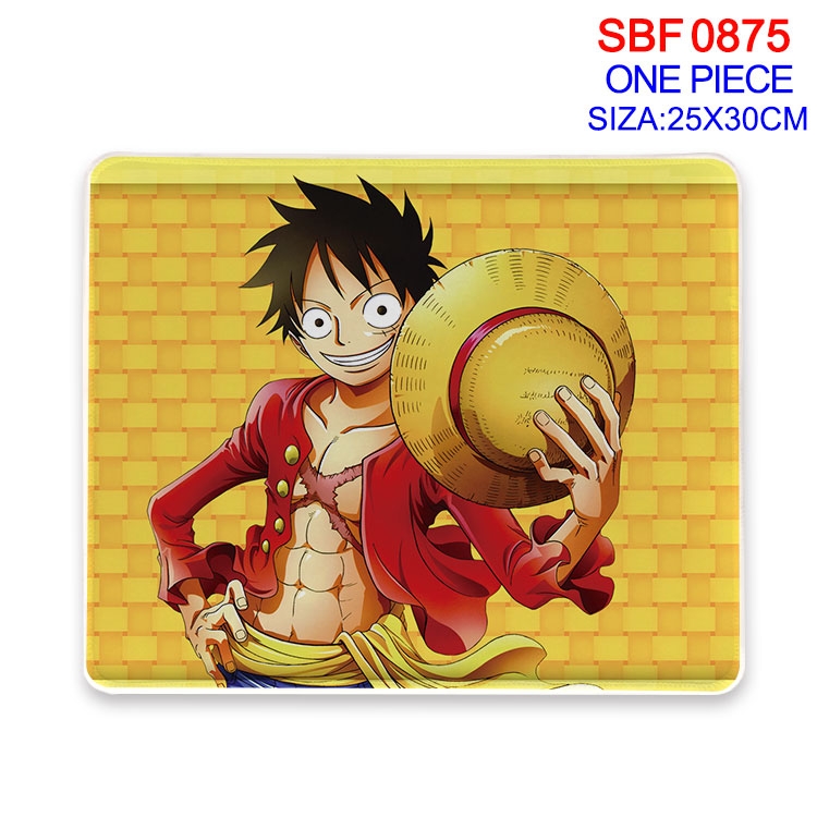 One Piece Anime peripheral edge lock mouse pad 25X30cm