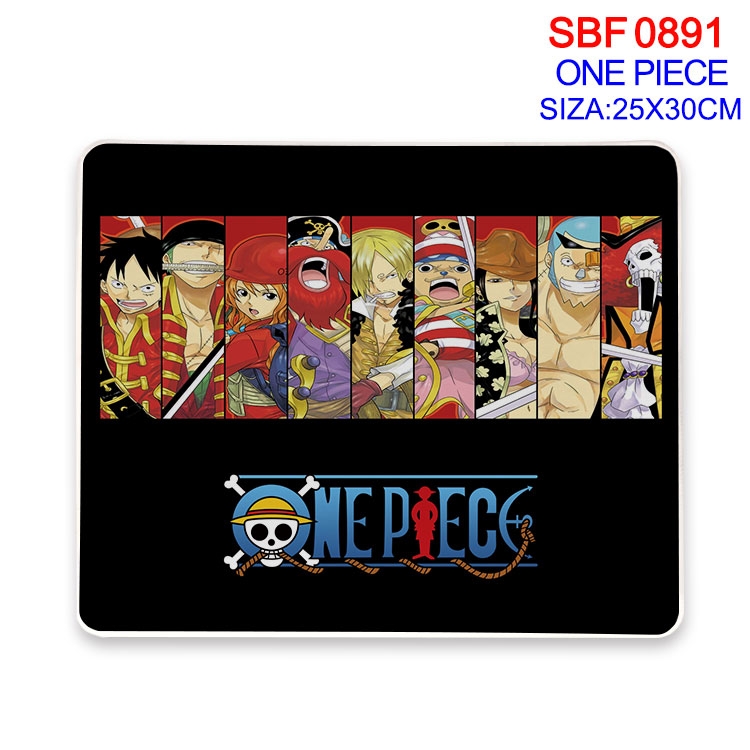 One Piece Anime peripheral edge lock mouse pad 25X30cm