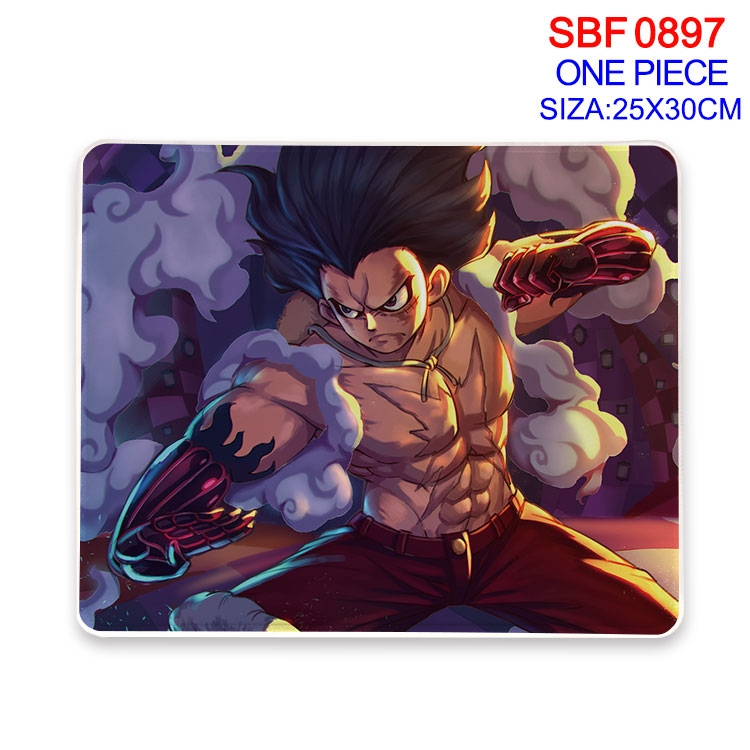 One Piece Anime peripheral edge lock mouse pad 25X30cm