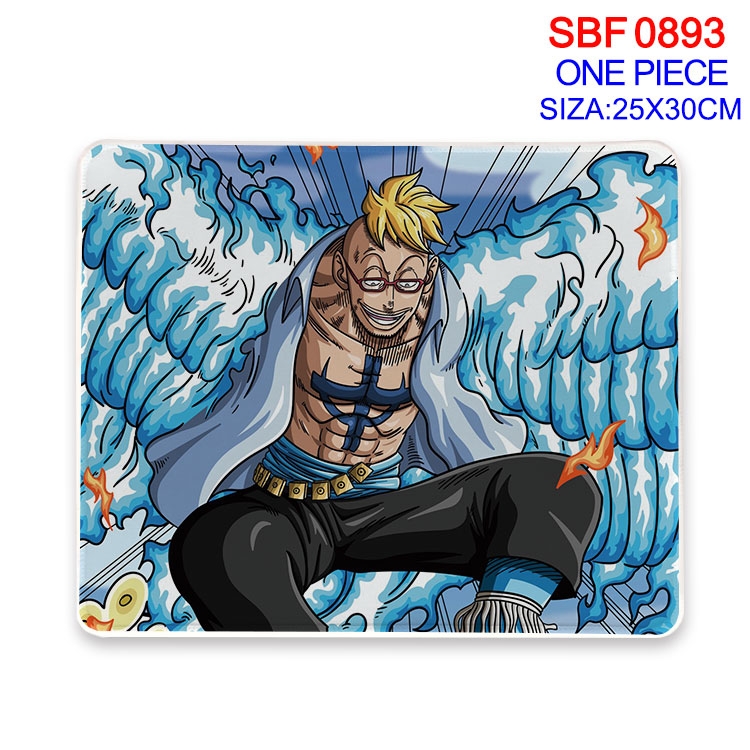 One Piece Anime peripheral edge lock mouse pad 25X30cm