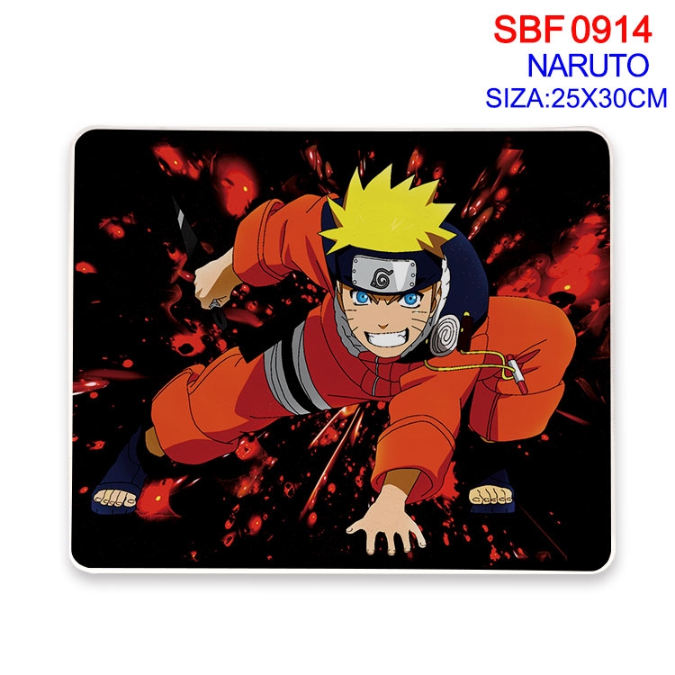 Naruto Anime peripheral edge lock mouse pad 25X30cm  SBF-914