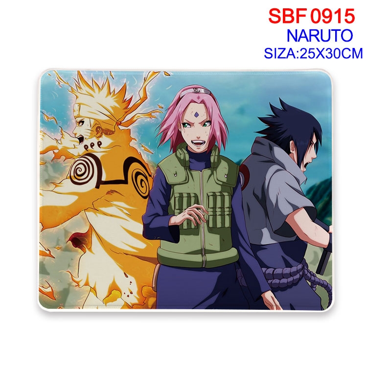 Naruto Anime peripheral edge lock mouse pad 25X30cm  SBF-915