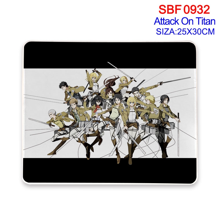 Shingeki no Kyojin Anime peripheral edge lock mouse pad 25X30cm SBF-932