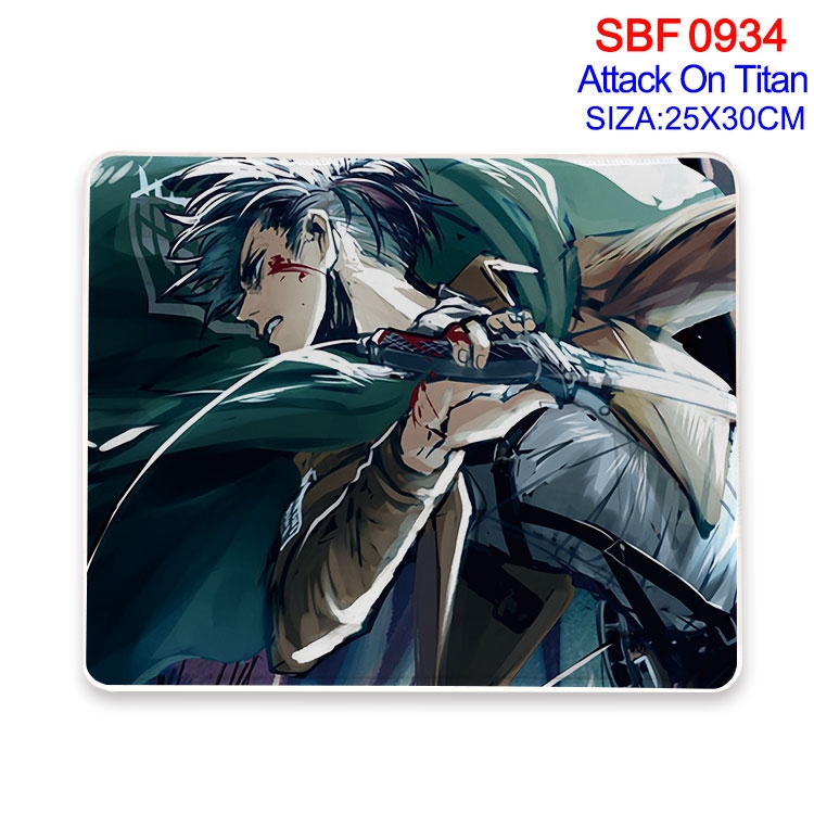 Shingeki no Kyojin Anime peripheral edge lock mouse pad 25X30cm  SBF-934