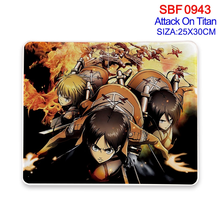 Shingeki no Kyojin Anime peripheral edge lock mouse pad 25X30cm  SBF-943