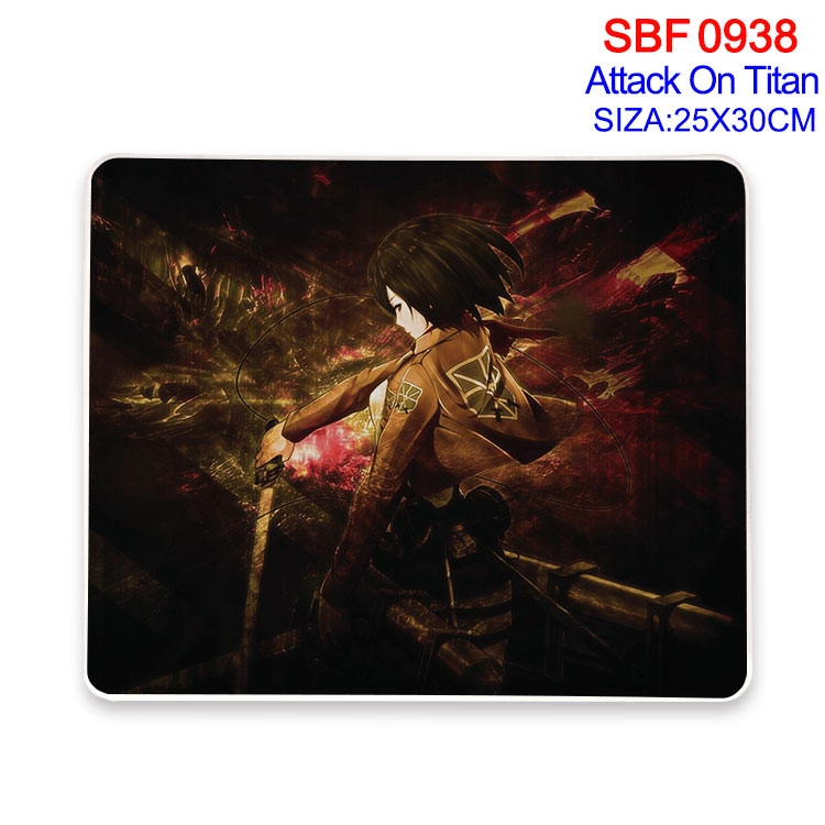 Shingeki no Kyojin Anime peripheral edge lock mouse pad 25X30cm SBF-938