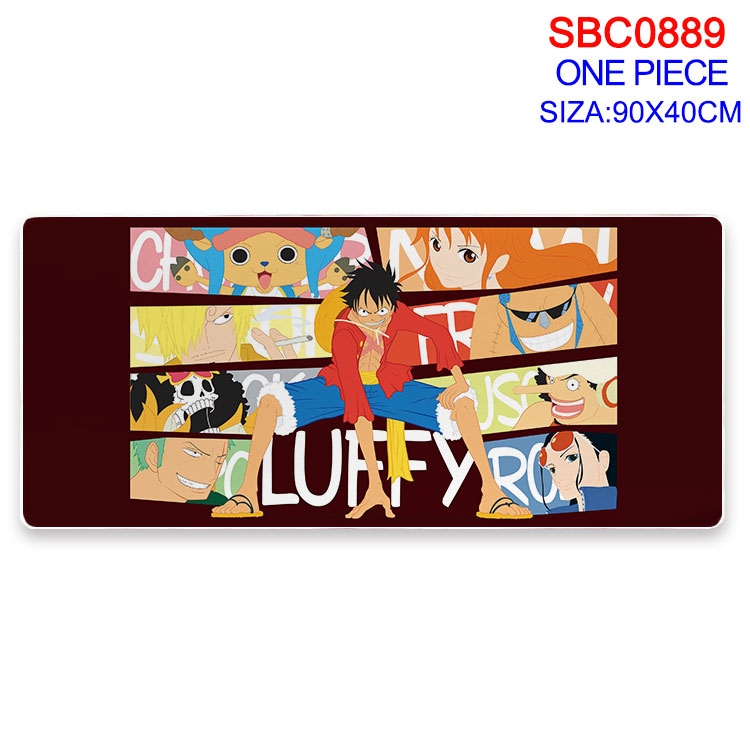 One Piece Anime peripheral edge lock mouse pad 90X40CM  SBC-889