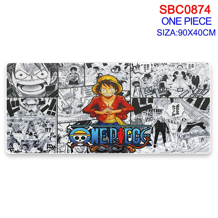 One Piece Anime peripheral edge lock mouse pad 90X40CM  SBC-874