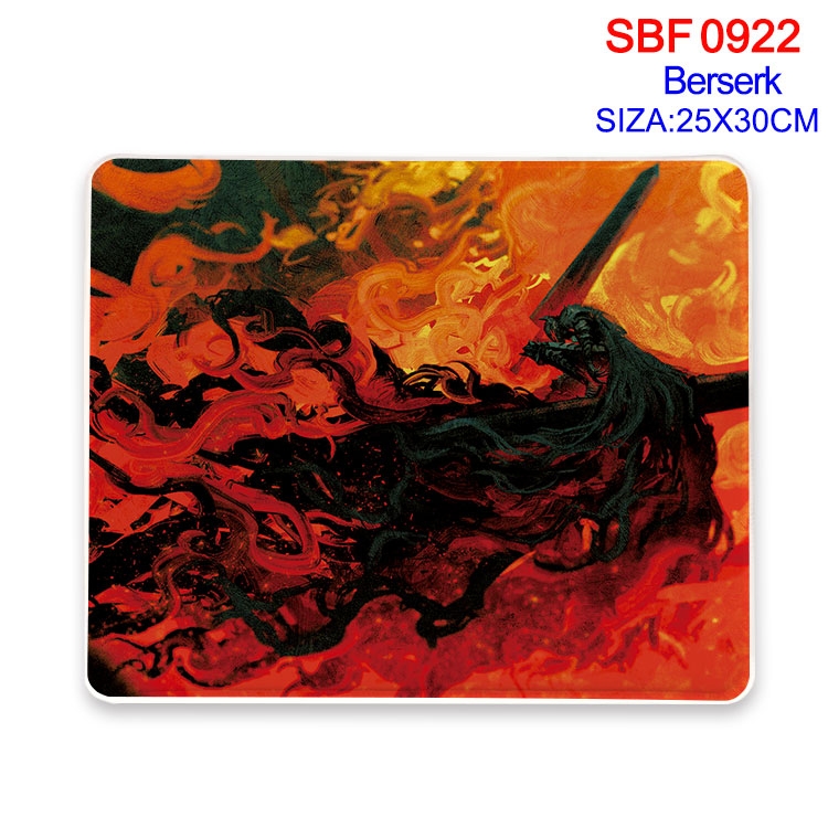 Berserk Anime peripheral edge lock mouse pad 25X30cm  SBF-922