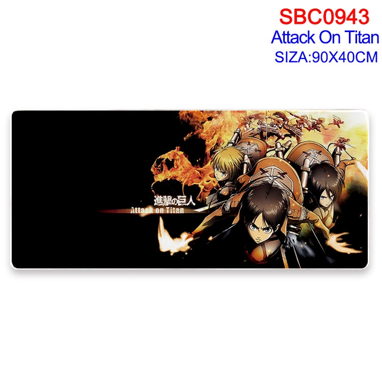 Shingeki no Kyojin Anime peripheral edge lock mouse pad 90X40CM