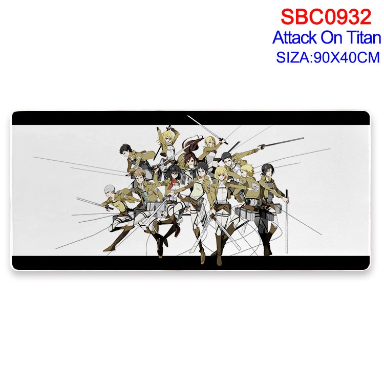 Shingeki no Kyojin Anime peripheral edge lock mouse pad 90X40CM SBC-932