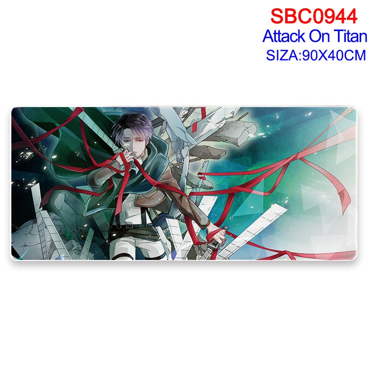 Shingeki no Kyojin Anime peripheral edge lock mouse pad 90X40CM