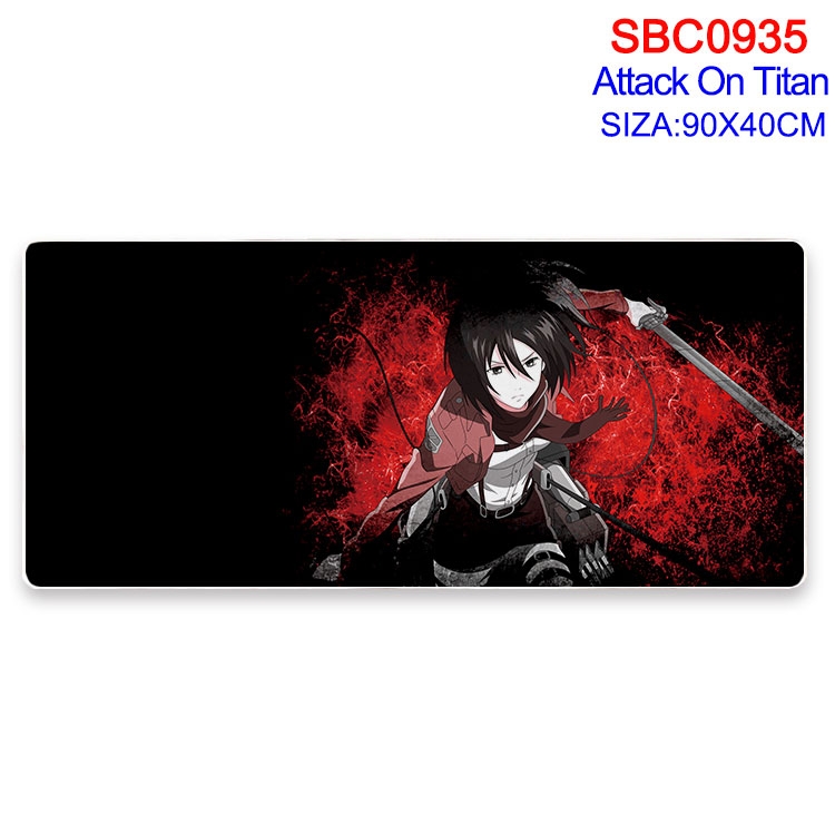 Shingeki no Kyojin Anime peripheral edge lock mouse pad 90X40CM SBC-935