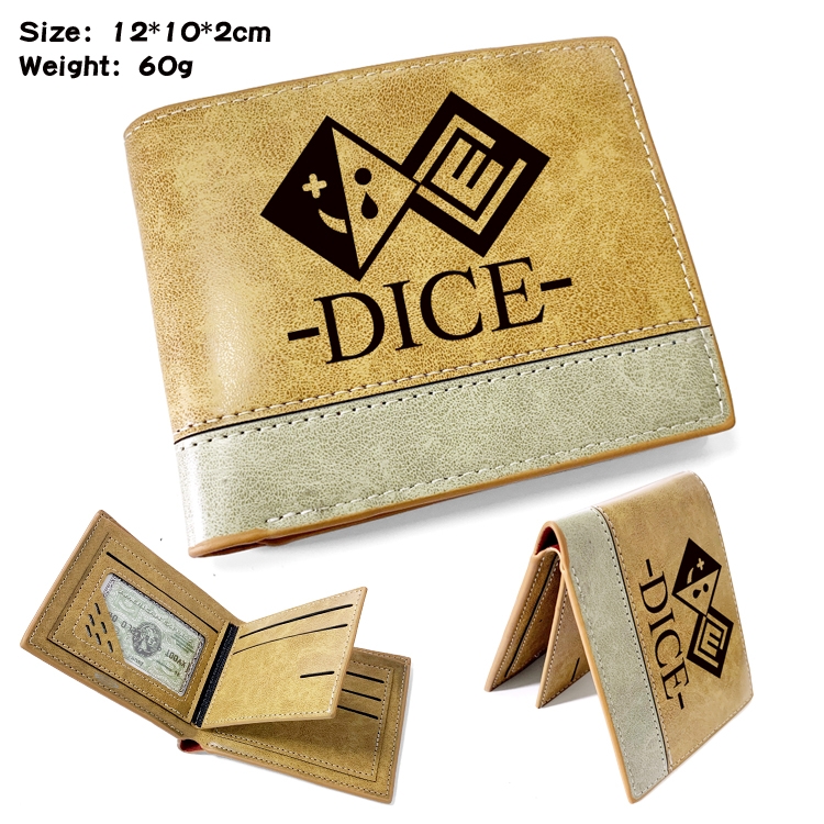 Dangan-Ronpa Anime high quality PU two fold embossed wallet 12X10X2CM 60G