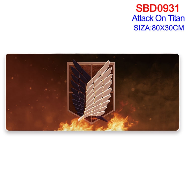 Shingeki no Kyojin Animation peripheral locking mouse pad 80X30cm  SBD-931