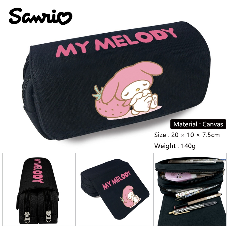 BLUE LOCK Anime Multi-Function Double Zipper Canvas Cosmetic Bag Pen Case 20x10x7.5cm