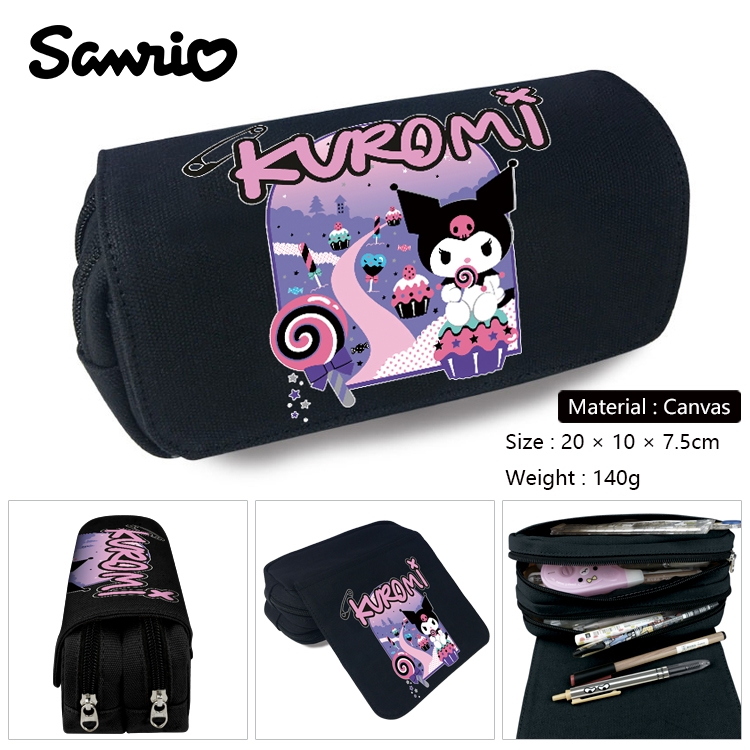 BLUE LOCK Anime Multi-Function Double Zipper Canvas Cosmetic Bag Pen Case 20x10x7.5cm