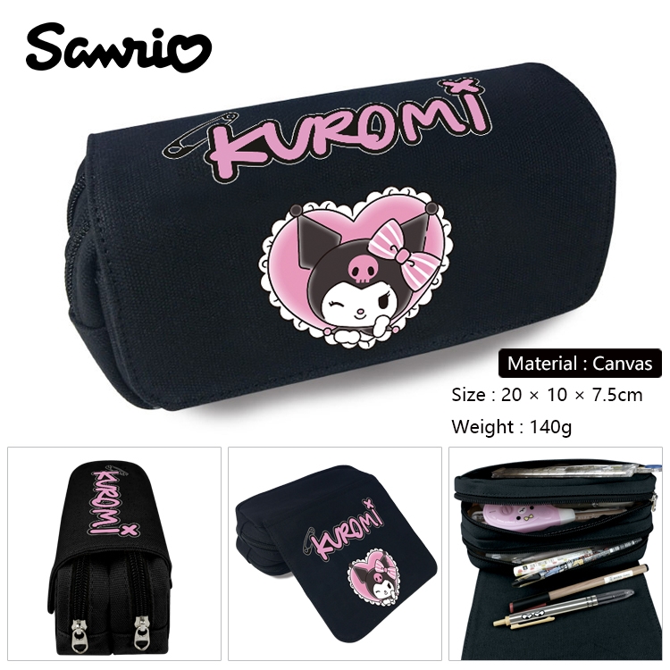 BLUE LOCK Anime Multi-Function Double Zipper Canvas Cosmetic Bag Pen Case 20x10x7.5cm