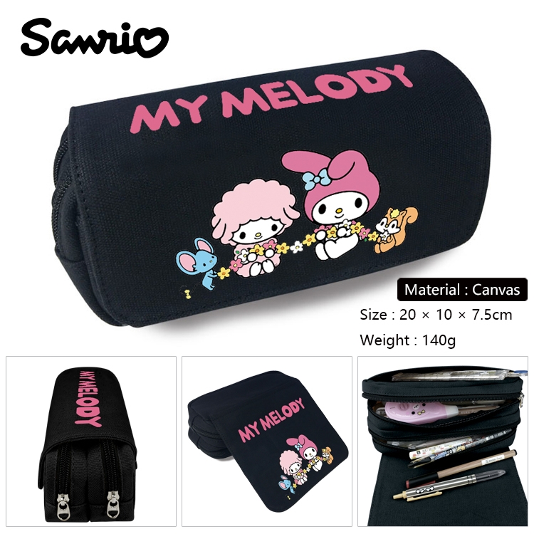 BLUE LOCK Anime Multi-Function Double Zipper Canvas Cosmetic Bag Pen Case 20x10x7.5cm