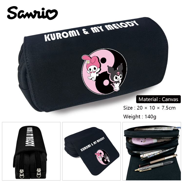 BLUE LOCK Anime Multi-Function Double Zipper Canvas Cosmetic Bag Pen Case 20x10x7.5cm