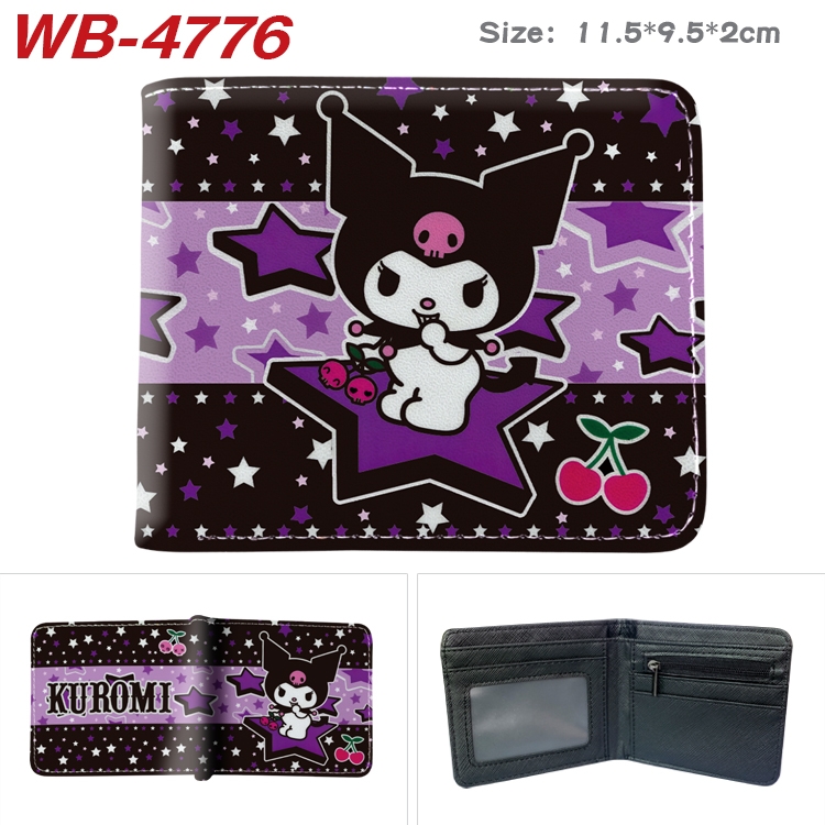 melody color PU leather half fold wallet 11.5X9X2CM WB-4776A