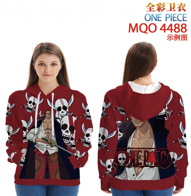 One Piece Long Sleeve Hooded Full Color Patch Pocket Sweatshirt from XXS to 4XL MQO-4488