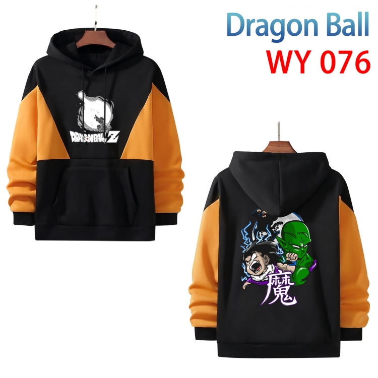 DRAGON BALL Anime color contrast patch pocket sweater  from S to 3XL WY-76-2