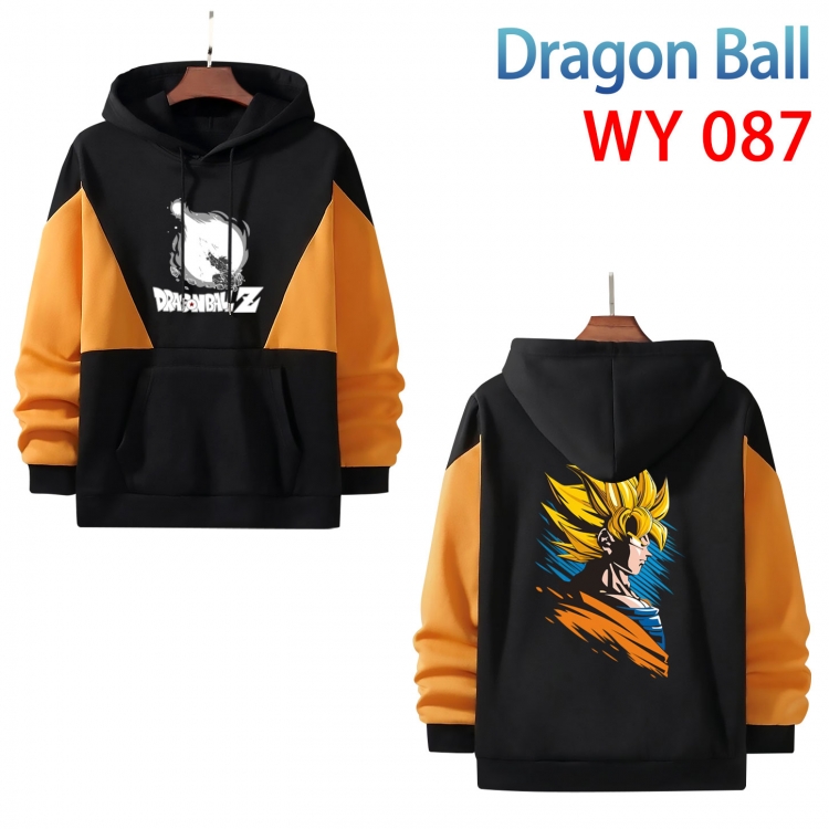 DRAGON BALL Anime color contrast patch pocket sweater  from S to 3XL  WY-87-2