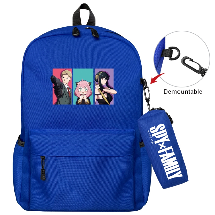 SPY×FAMILY Animation backpack schoolbag small pen bag set mother and child schoolbag 43X35X12CM