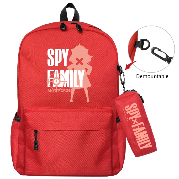 SPY×FAMILY Animation backpack schoolbag small pen bag set mother and child schoolbag 43X35X12CM