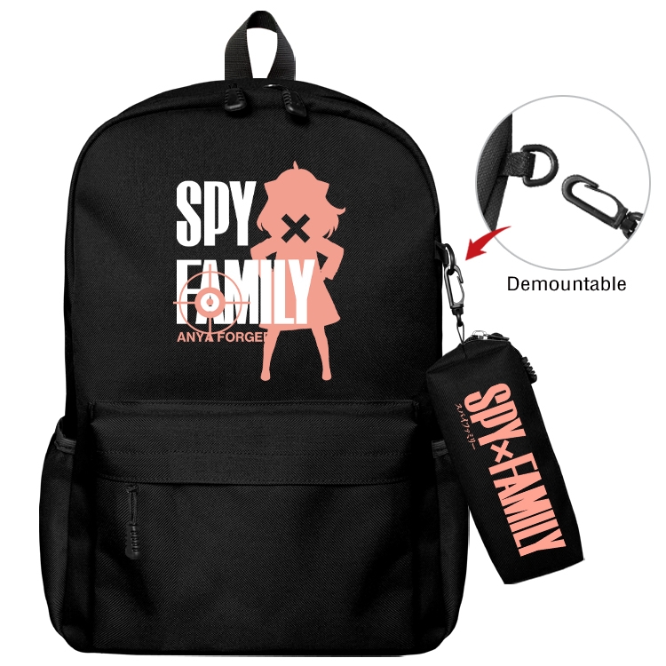 SPY×FAMILY Animation backpack schoolbag small pen bag set mother and child schoolbag 43X35X12CM