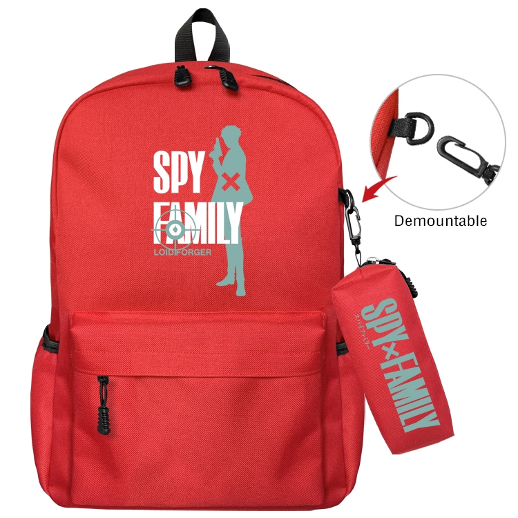 SPY×FAMILY Animation backpack schoolbag small pen bag set mother and child schoolbag 43X35X12CM