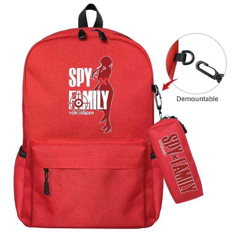 SPY×FAMILY Animation backpack schoolbag small pen bag set mother and child schoolbag 43X35X12CM