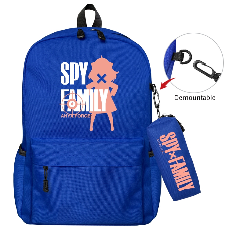 SPY×FAMILY Animation backpack schoolbag small pen bag set mother and child schoolbag 43X35X12CM