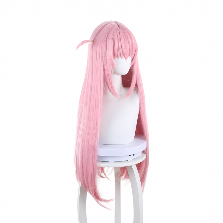 Lonely Rock Pink shape dull hair long straight hair cos animation wig 542E