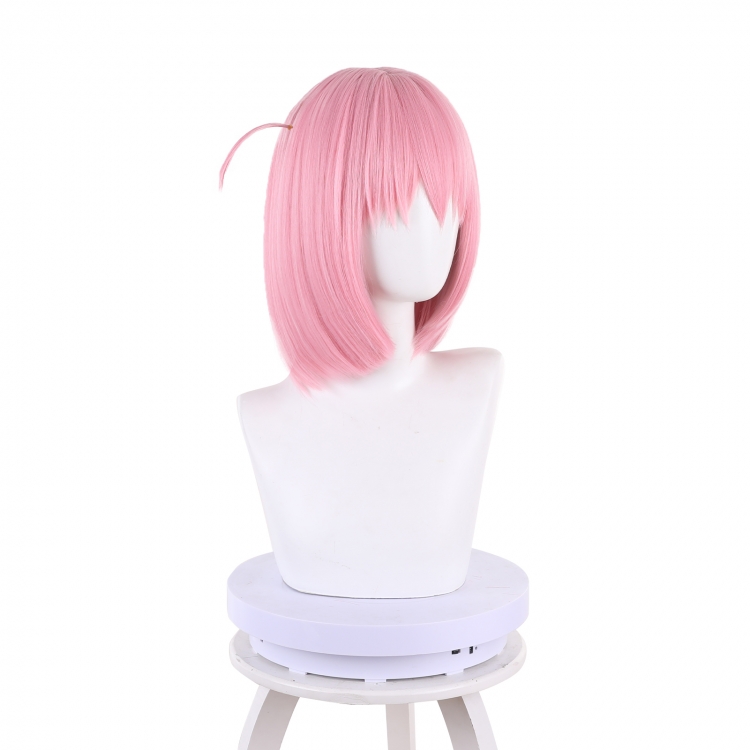Lonely Rock Pink shape dull hair wave head cos animation wig 542EA