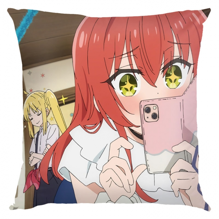 Lonely Rock Anime square full-color pillow cushion 45X45CM NO FILLING G5-5