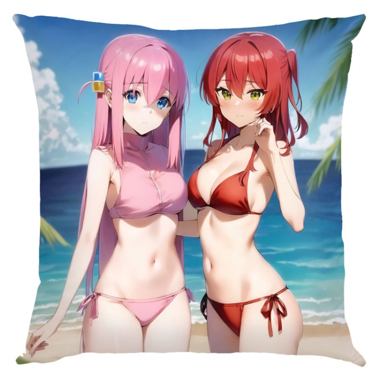 Lonely Rock Anime square full-color pillow cushion 45X45CM NO FILLING G5-26