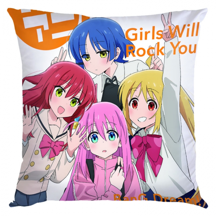 Lonely Rock Anime square full-color pillow cushion 45X45CM NO FILLING G5-37