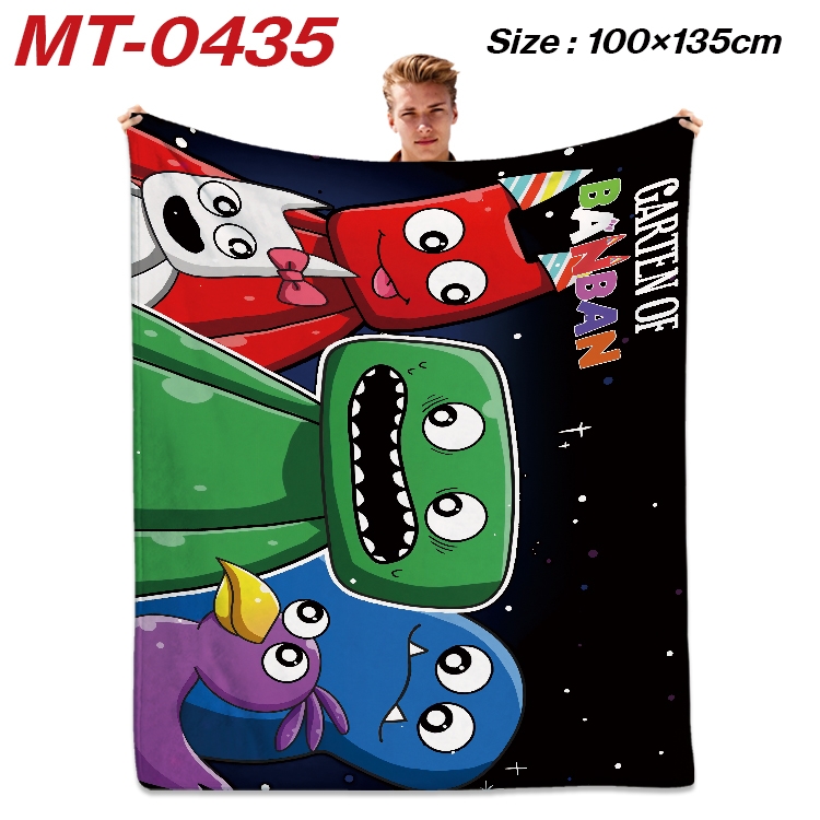 Garten of Banban Anime flannel blanket air conditioner quilt double-sided printing  100x135cm  MT-0435