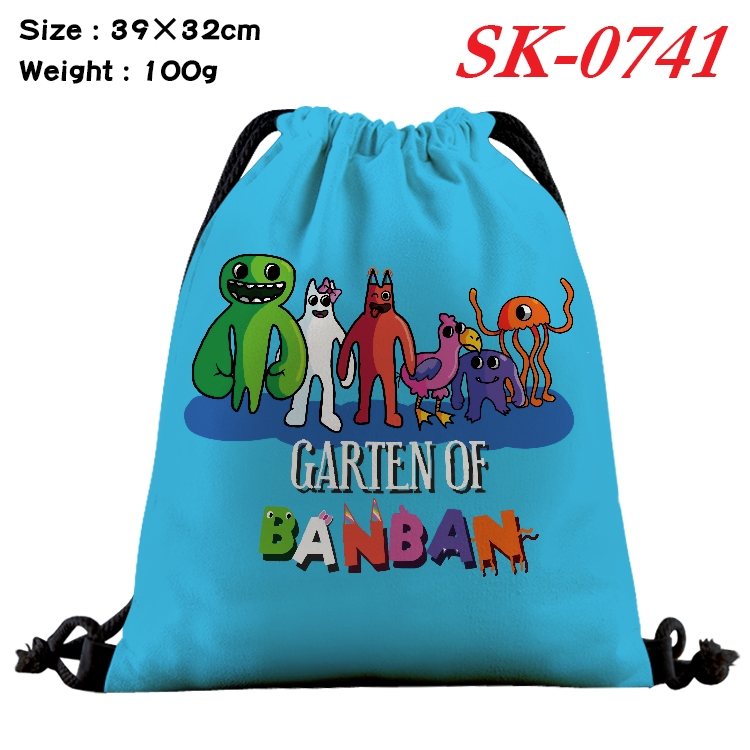 Garten of Banban cartoon Waterproof Nylon Full Color Drawstring Pocket 39x32cm SK-0741
