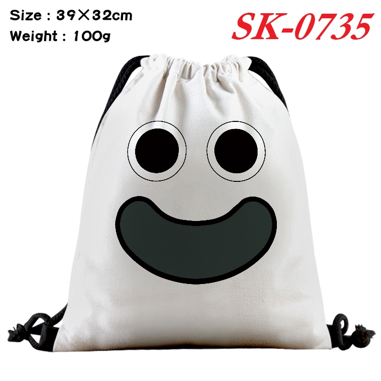 Garten of Banban cartoon Waterproof Nylon Full Color Drawstring Pocket 39x32cm  SK-0735