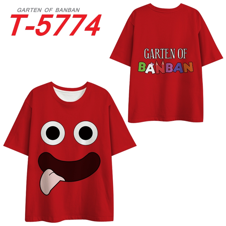 Garten of Banban Anime Full Color Milk Silk Short Sleeve T-Shirt from S to 6XL T-5774
