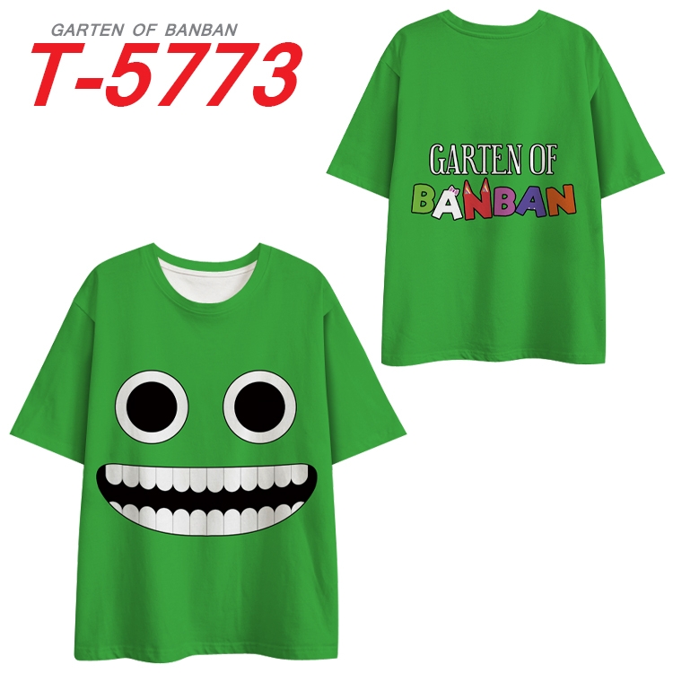 Garten of Banban Anime Full Color Milk Silk Short Sleeve T-Shirt from S to 6XL T-5773