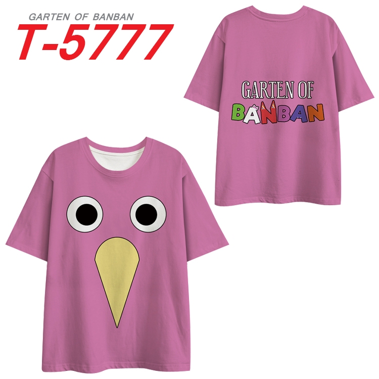 Garten of Banban Anime Full Color Milk Silk Short Sleeve T-Shirt from S to 6XL T-5777