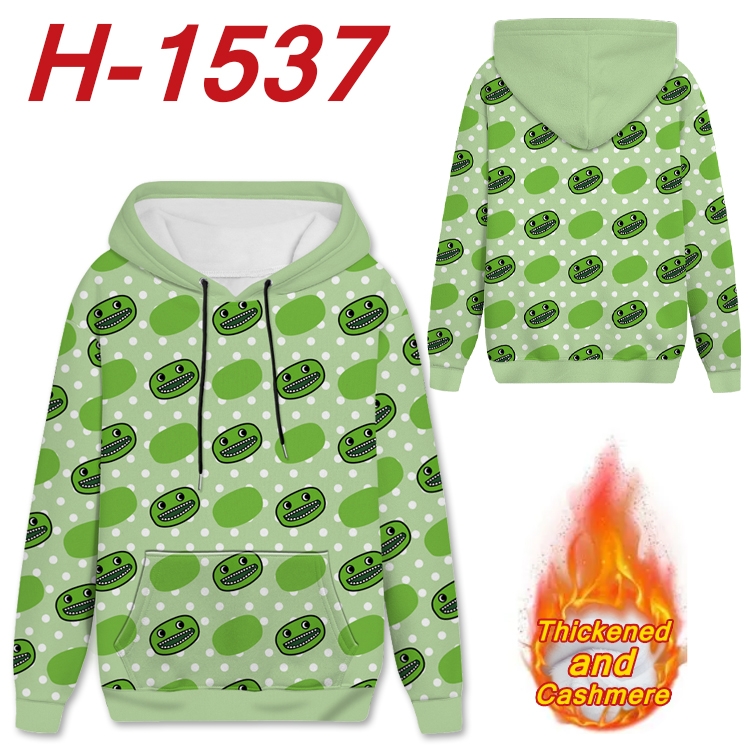 Garten of Banban Anime plus velvet padded pullover hooded sweater from S to 4XL  H-1537