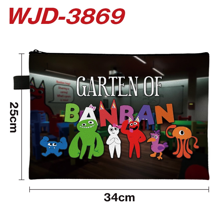 Garten of Banban Anime Full Color A4 Document Bag 34x25cm WJD-3869