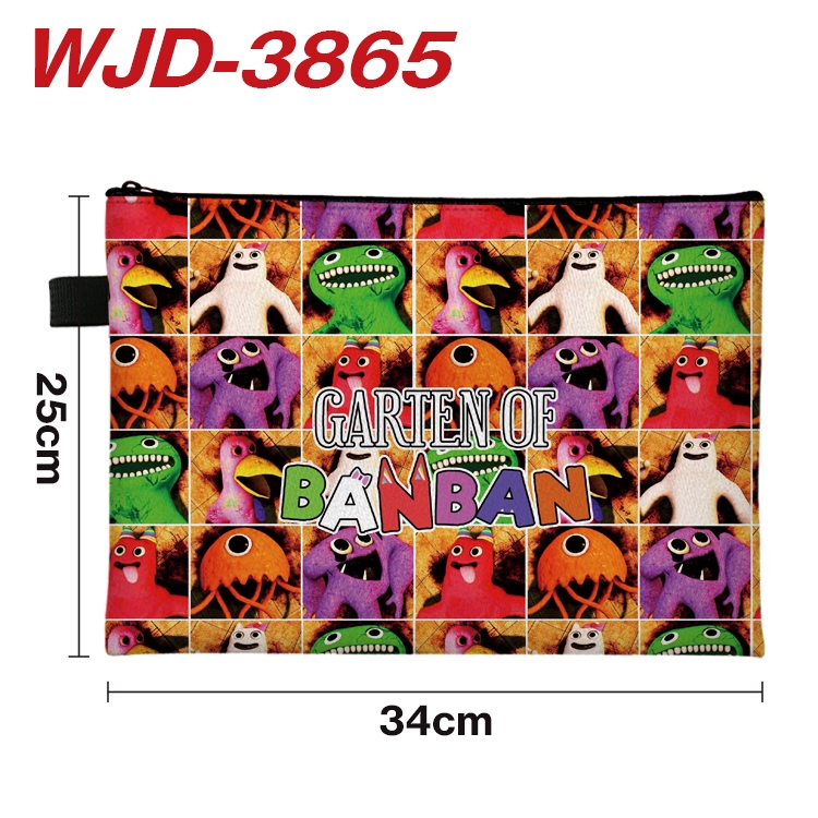 Garten of Banban Anime Full Color A4 Document Bag 34x25cm WJD-3865