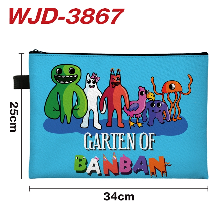 Garten of Banban Anime Full Color A4 Document Bag 34x25cm WJD-3867