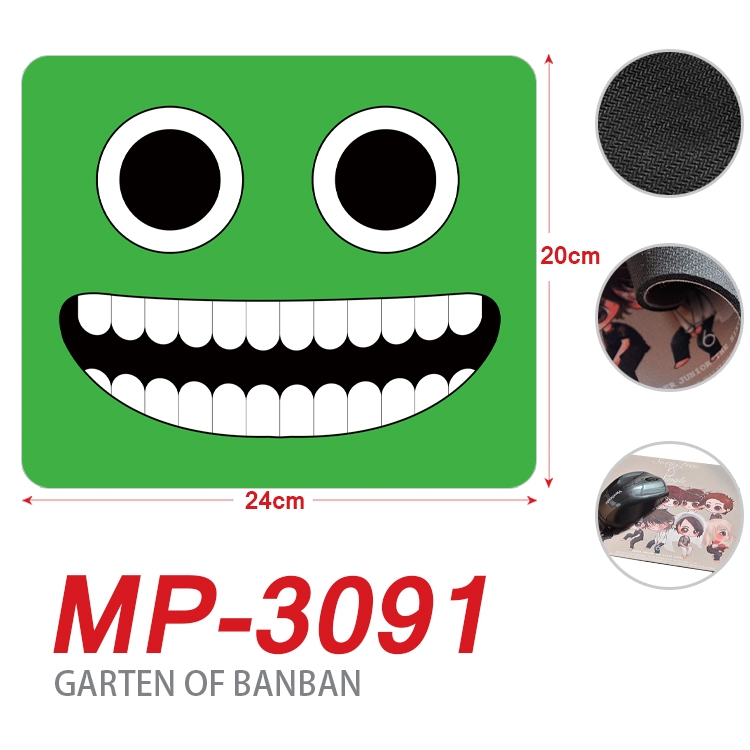 Garten of Banban Anime Full Color Printing Mouse Pad Unlocked 20X24cm price for 5 pcs  MP-3091